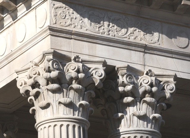 Detail, Front Portico Capitals